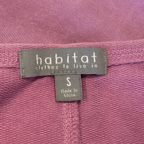 Habitat Womens Sweatshirt Crew Neck Garment Dyed Oversized Lagenlook Sz. S - Picture 6 of 6